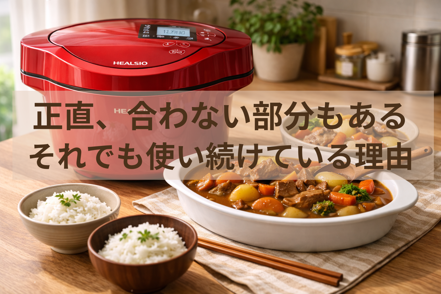 ホットクックは本当に便利？合わないと感じた点と、それでも使い続けている理由