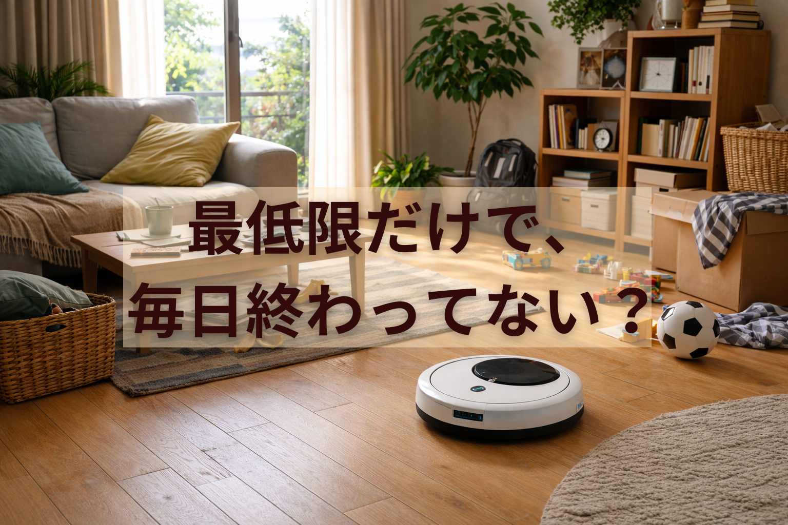 最低限の家事だけで精一杯…後回しのストレスを減らす方法