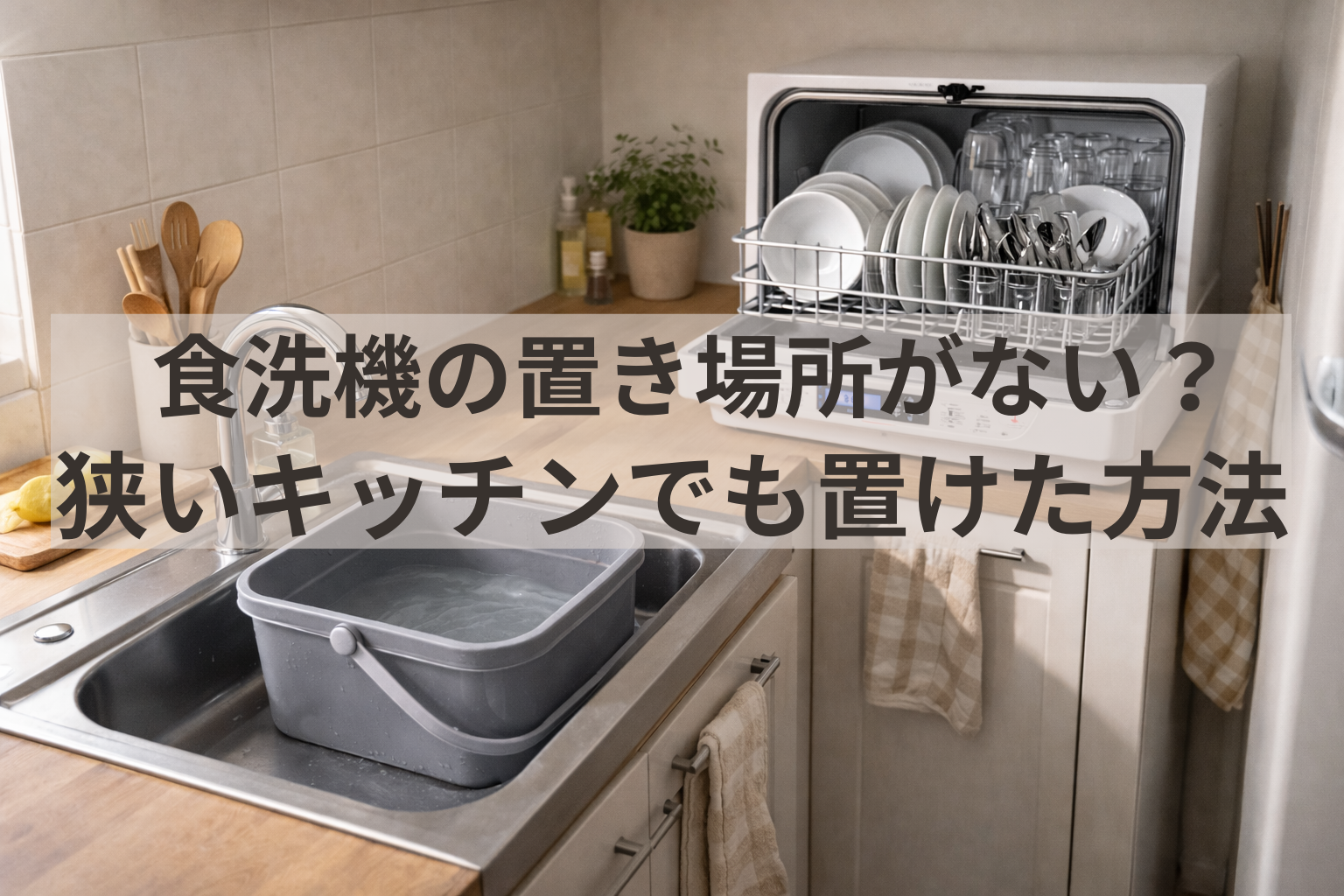 食洗機の置き場所に困ったら｜ラックで解決した話
