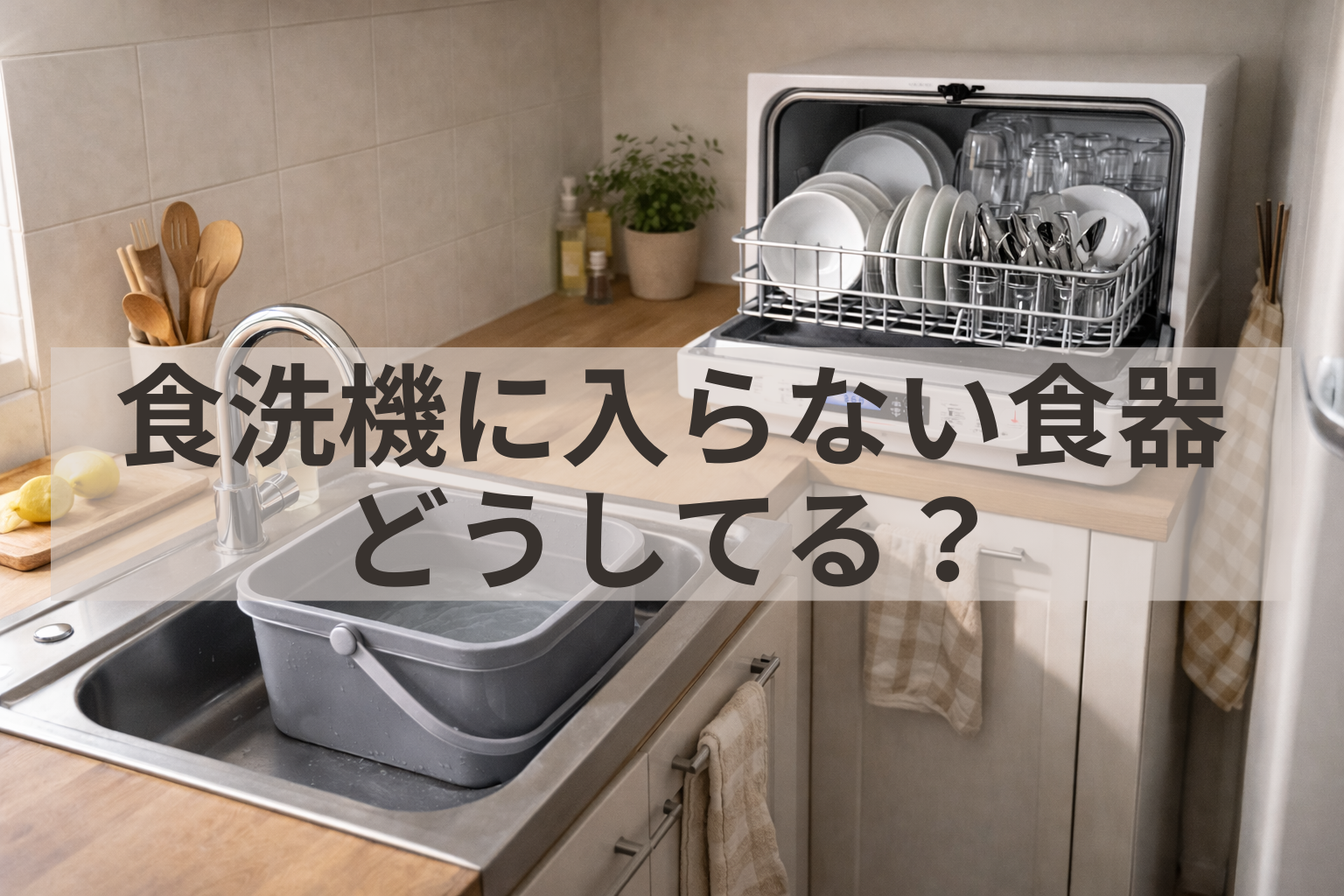 食洗機に入らない食器はどうする？我が家の対処法