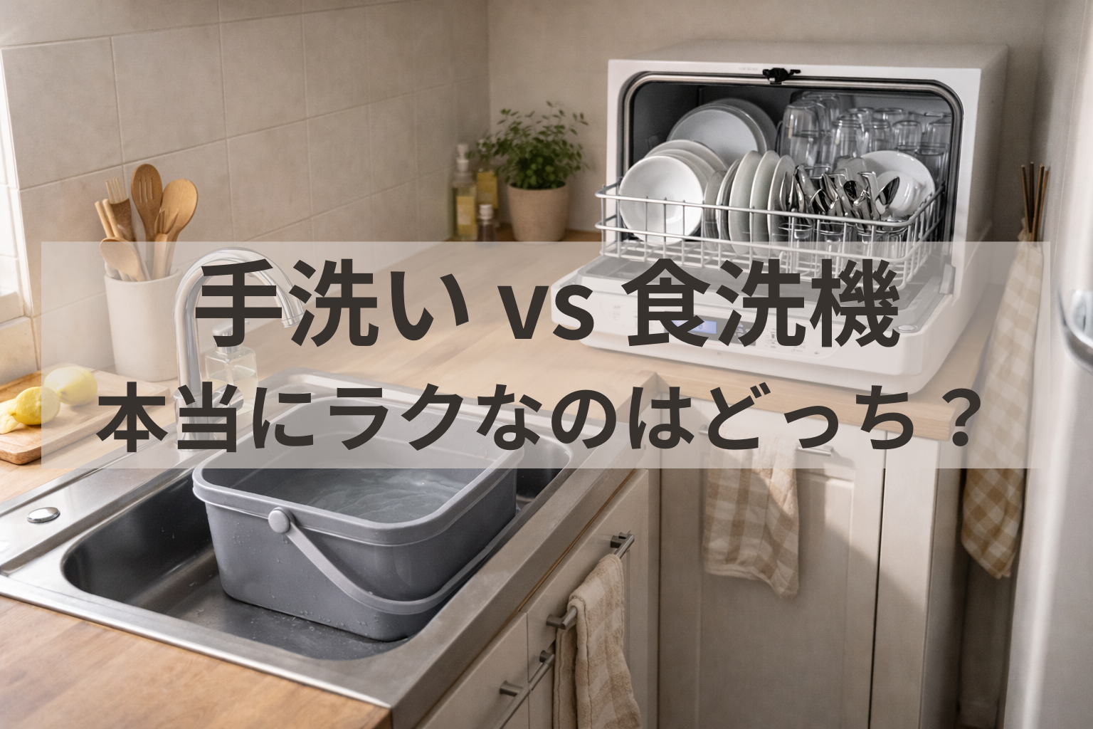 手洗いと食洗機を比較｜どっちがラクか実体験でレビュー