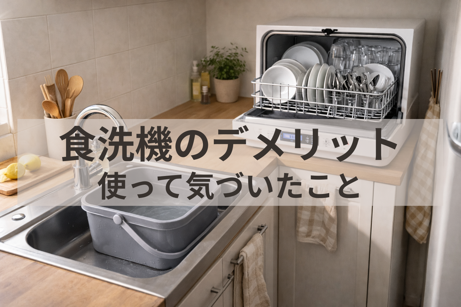 食洗機のデメリット｜実際に使って気になったこと