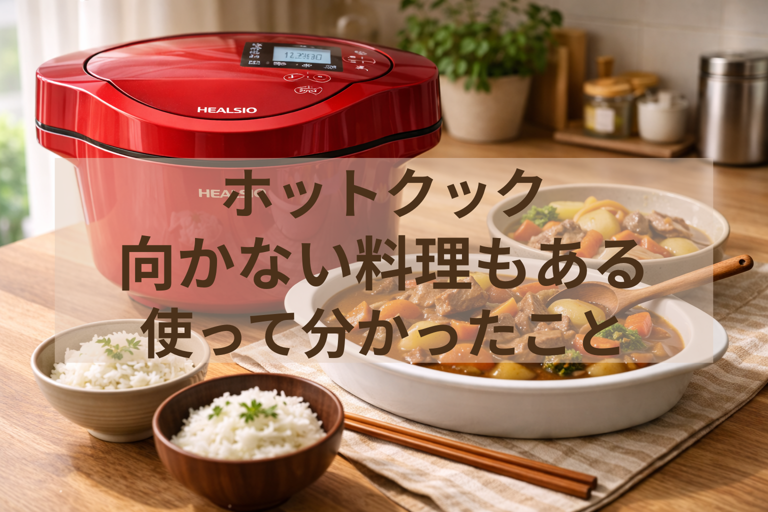 ホットクックに向かない料理もある｜実際に作ってやめたメニュー