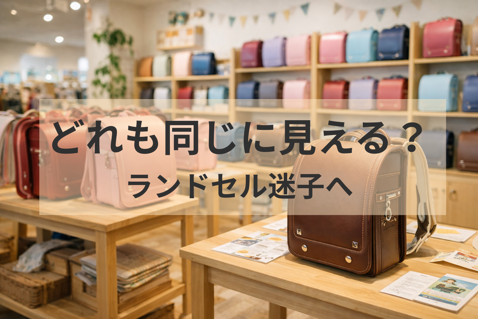 ランドセルの違いが分からない…実際に店舗で見て気づいたこと