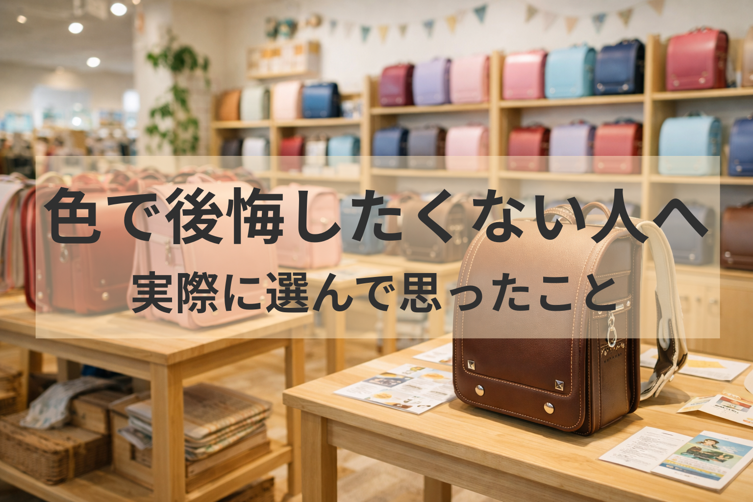ランドセルの色はどう選ぶ？子どもの好みが変わる中で決めた話