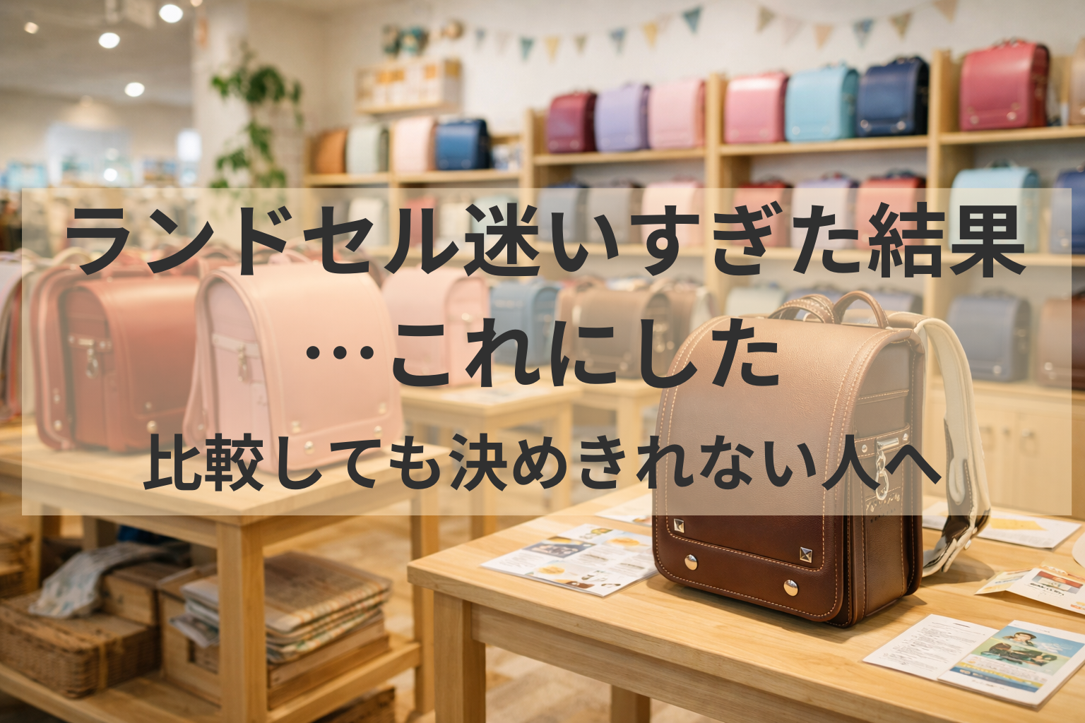 ランドセルどれも同じに見えた結果→土屋鞄にした理由
