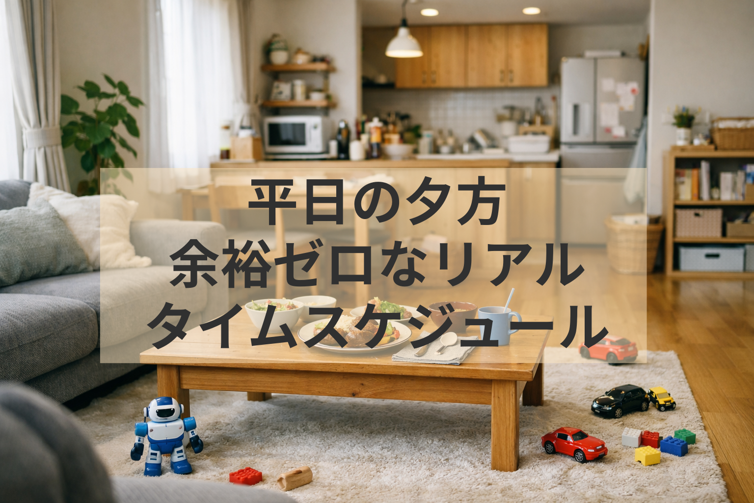 共働きの平日タイムスケジュール｜帰宅後から寝かしつけまでの流れ