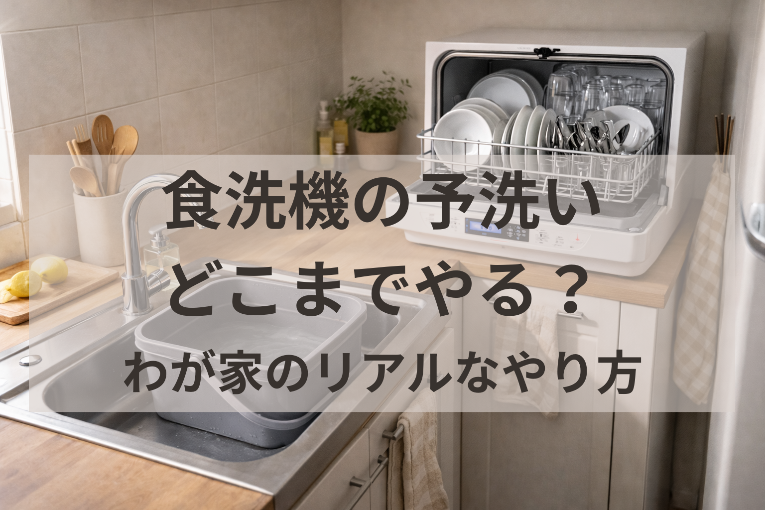 食洗機の予洗いはどこまで必要？わが家のリアルなやり方