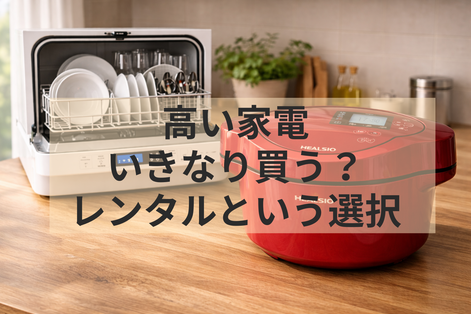 高い家電、いきなり買う？レンタル？迷ったときに考えたこと