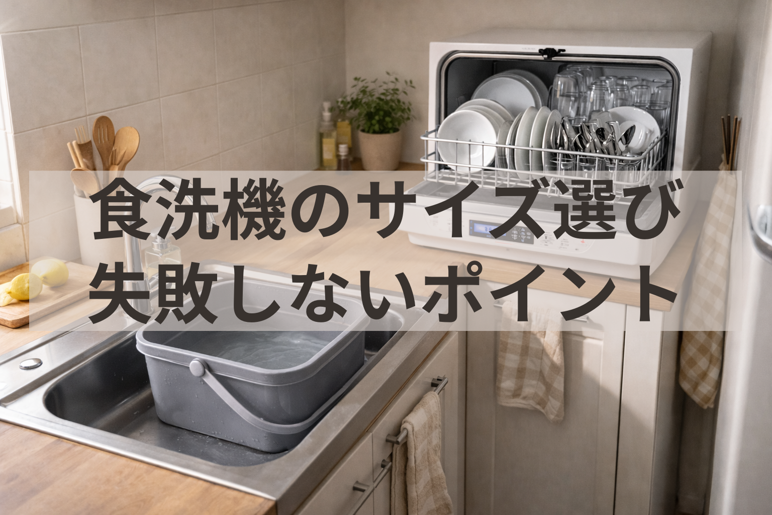 食洗機は大きい方がいい？サイズ選びで後悔しないためのリアルな体験談