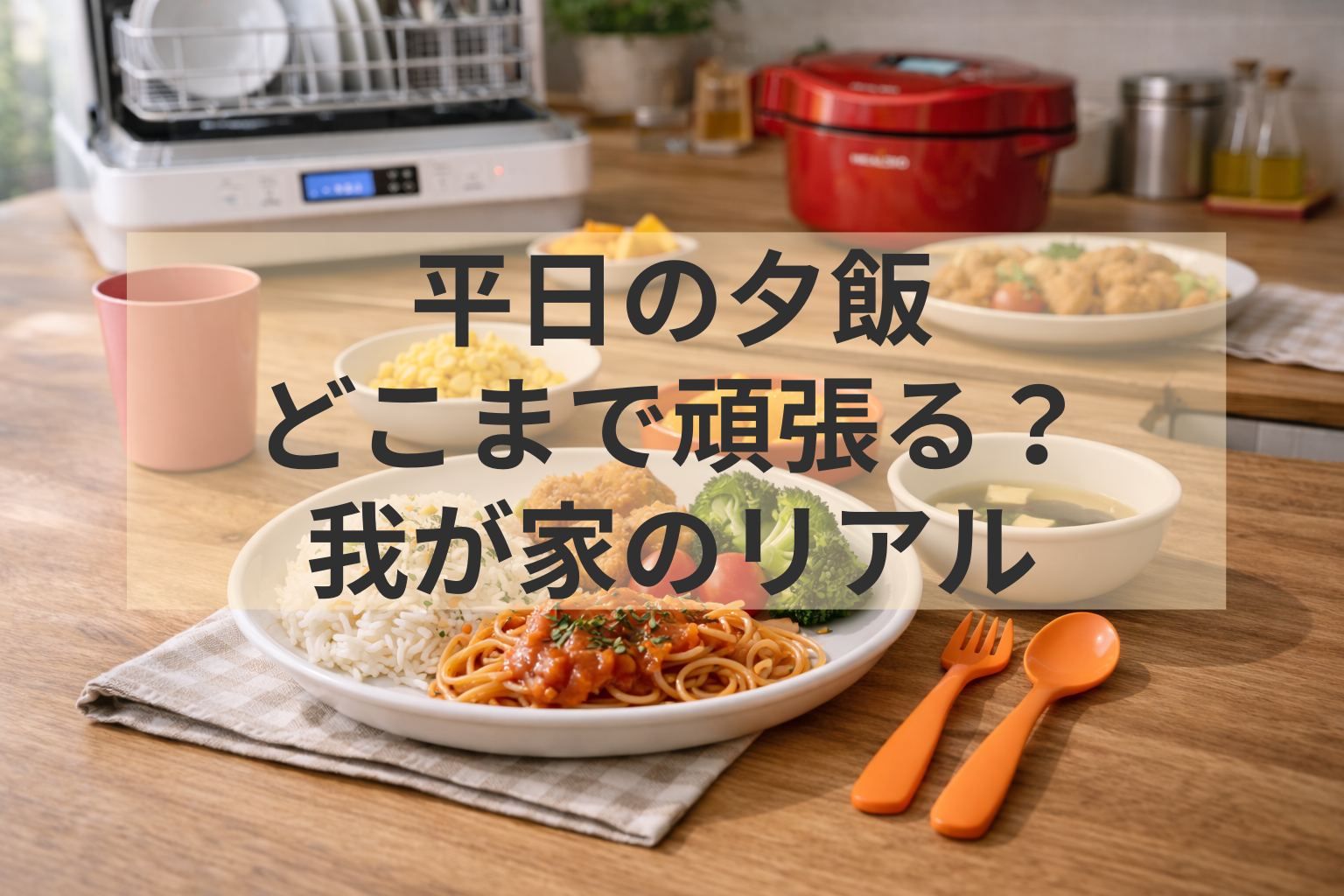 平日の夕飯はどこまで頑張る？子育て中のリアルな基準