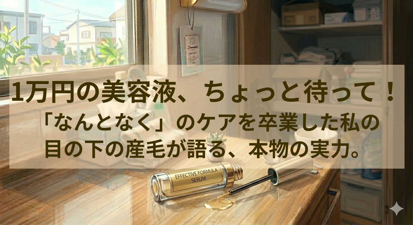高級美容液は欲しくない。「売れ筋」を渡り歩いた私が最後に辿り着いた、納得の1本。