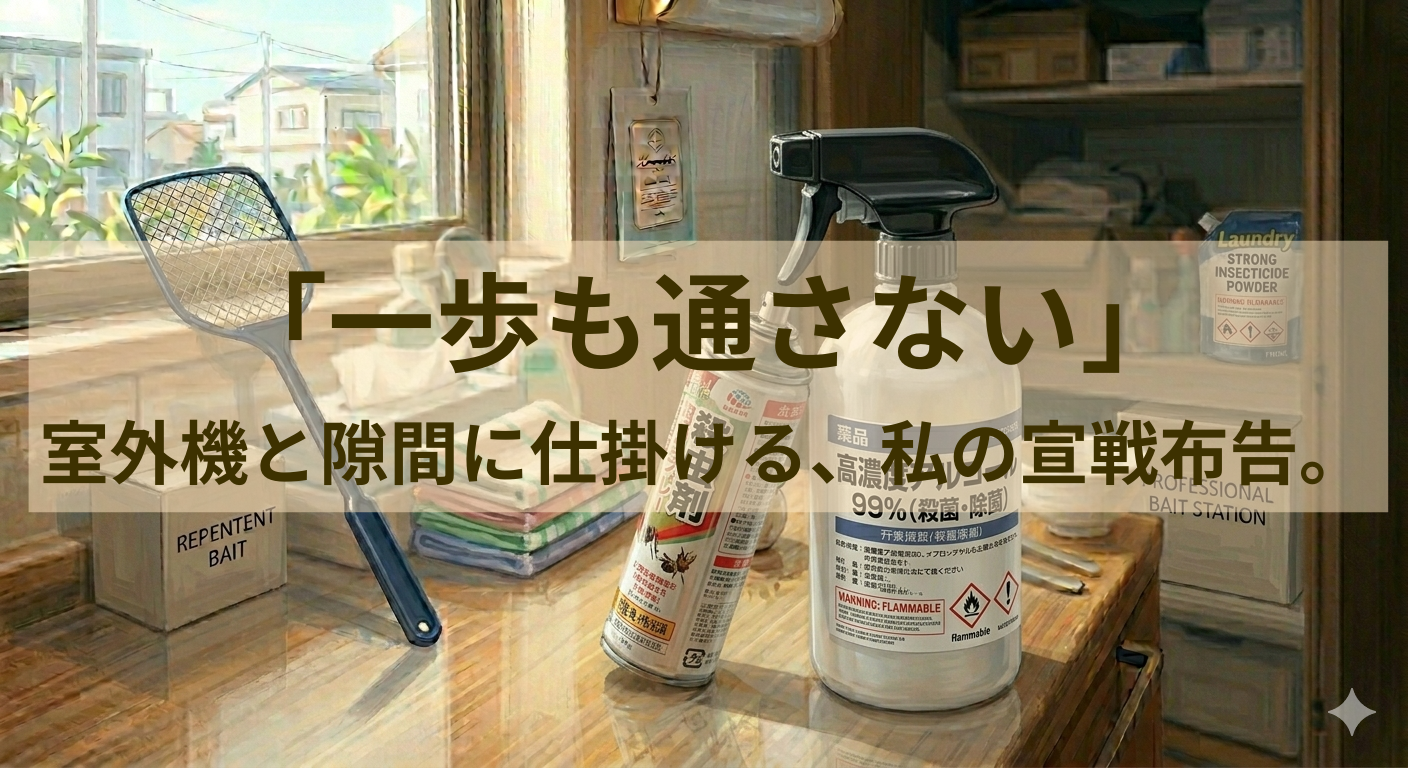 【境界線の死守】家の中が鉄壁でも安心できない。ベランダという名の「侵入経路」を封鎖する私の執念