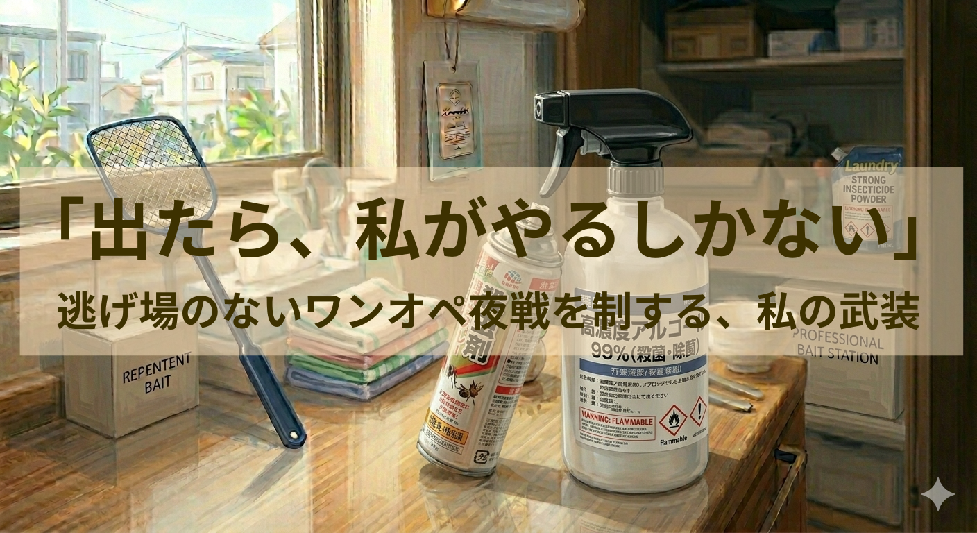 おしゃれな暮らしより「確実な死」を。虫嫌いの私が、リビングにハエ叩きを常備する理由。