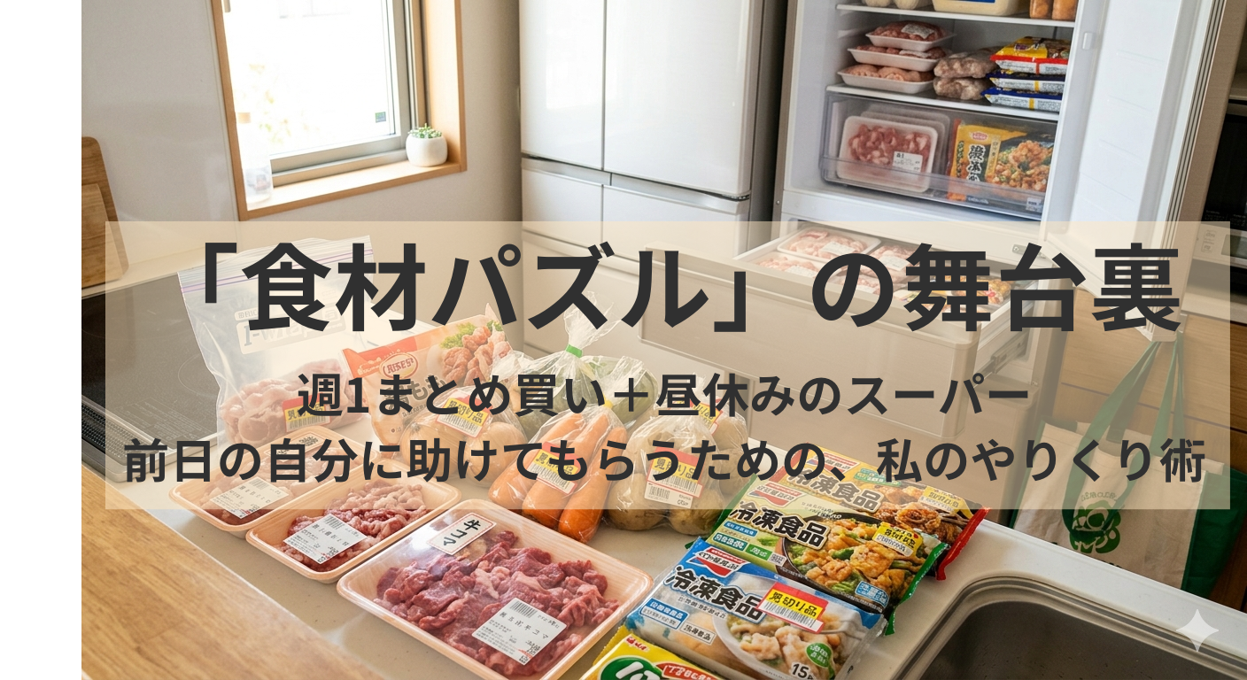 「できる主婦」じゃなくていい。週末カレーと冷食に頼りながら、どうにか1週間を回し切る私の在庫管理術