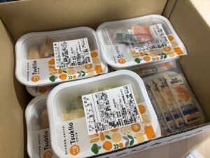管理栄養士監修の手料理(おかず)が冷蔵で届くサブスクサービス「ツクリオ」が届いた時の様子の画像